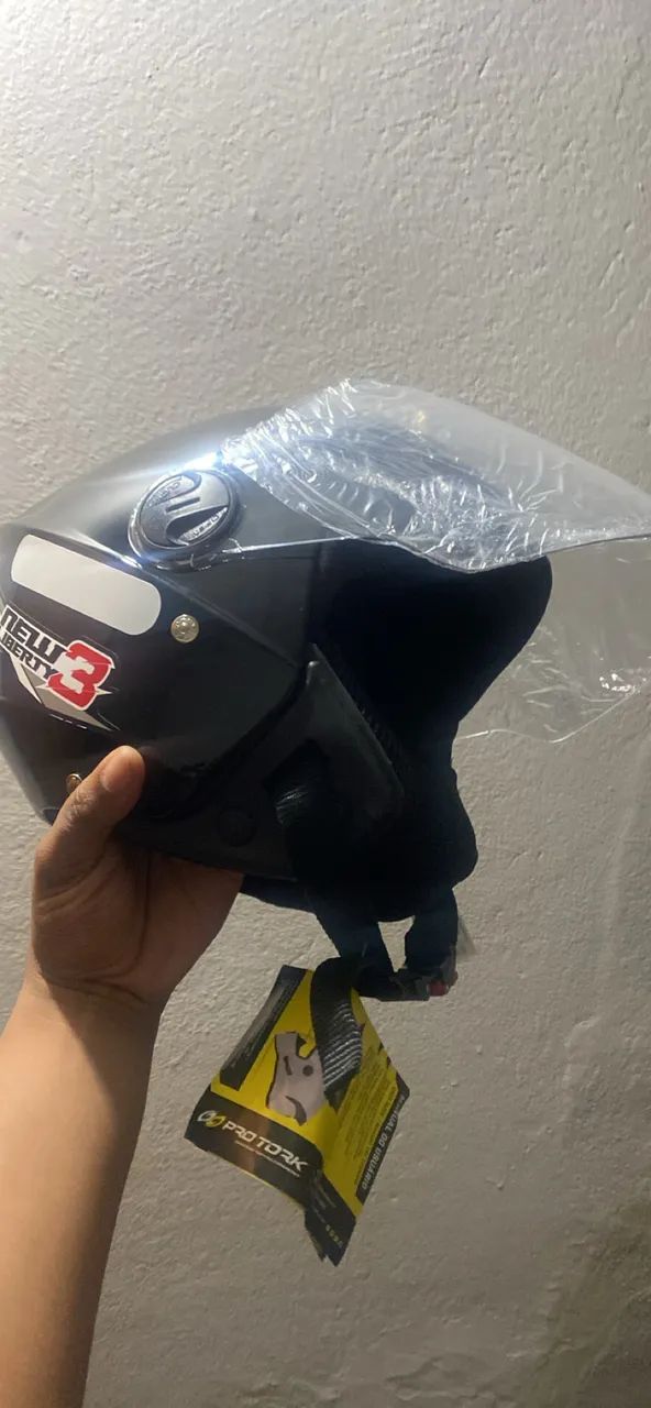 Kit capacete + suporte celular