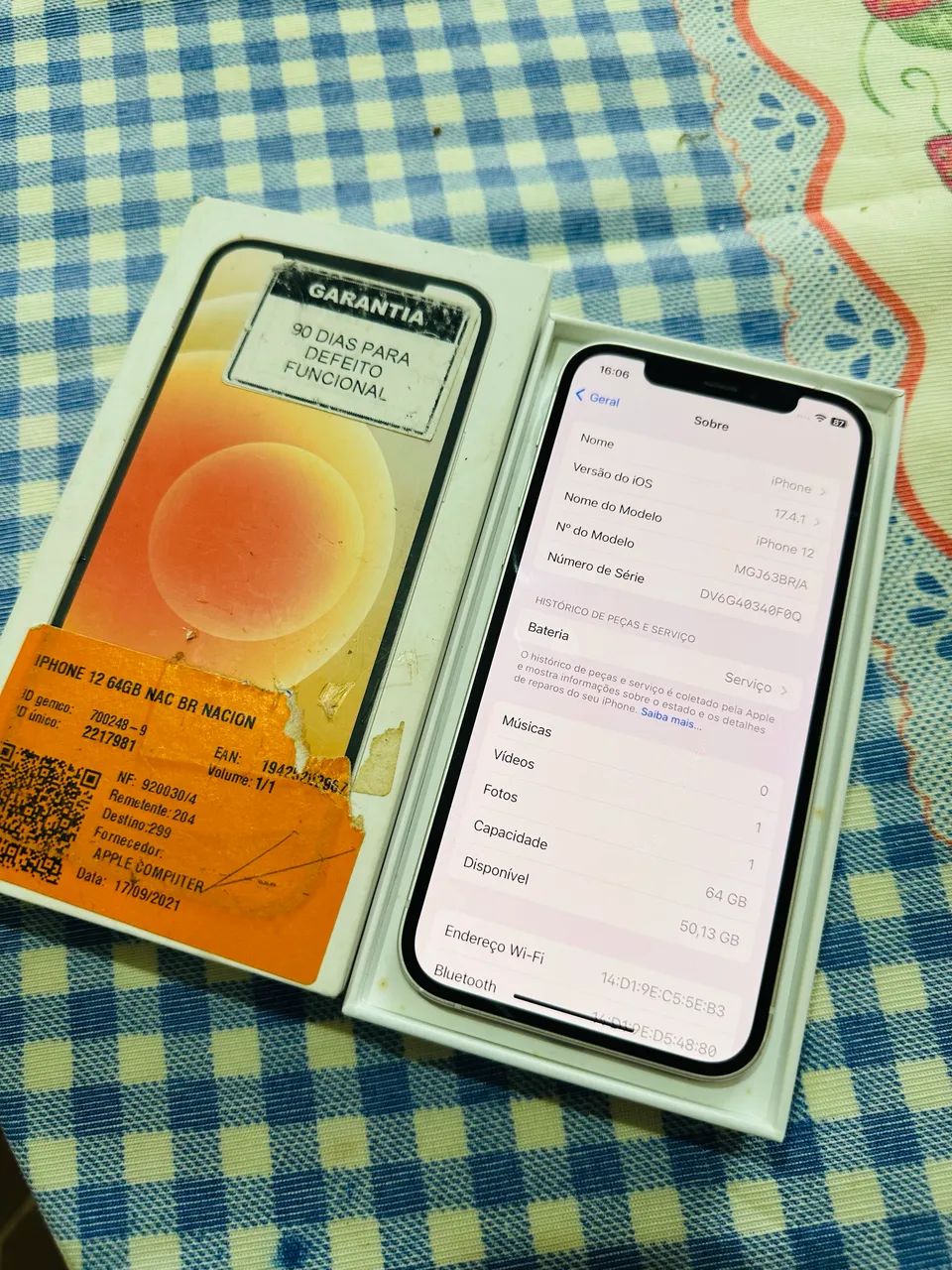 iPhone 12 de 64G Com caixa (único dono )  - Foto 4