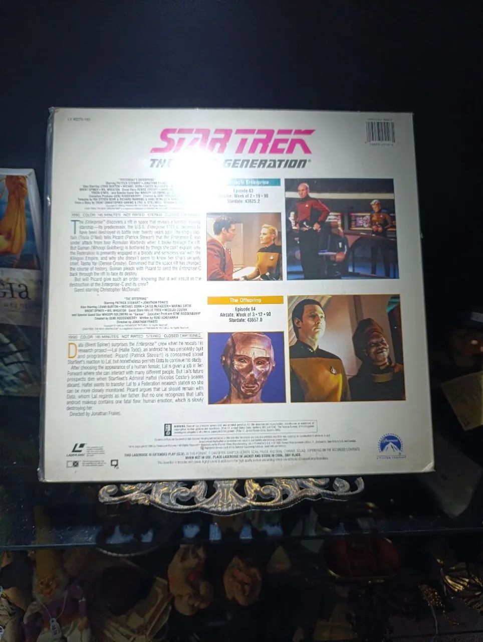 Laserdisc Star Trek The Next Generation 63 e 64 - Foto 3