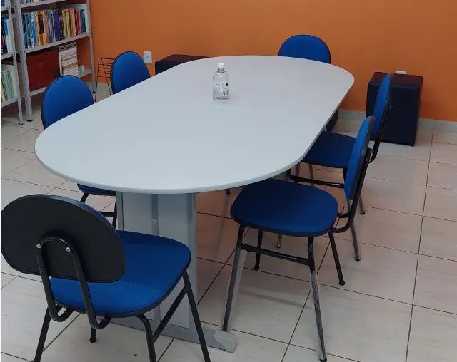 Mesa de Reunião Oval para Escritório - Foto 2