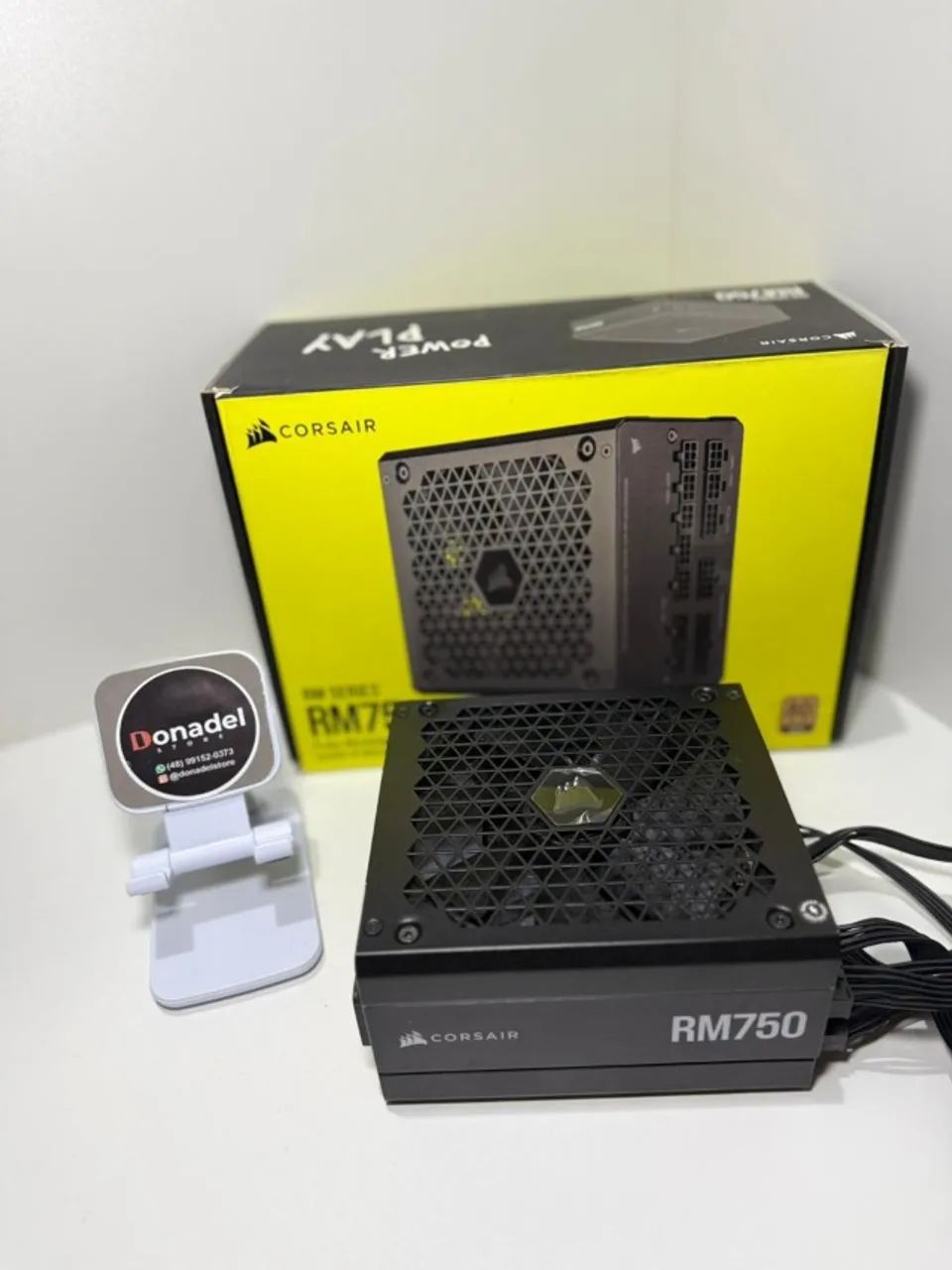 Fonte Corsair RM 750W Gold Full Modular Seminova