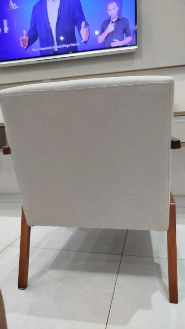 Poltrona em linho  - Foto 4