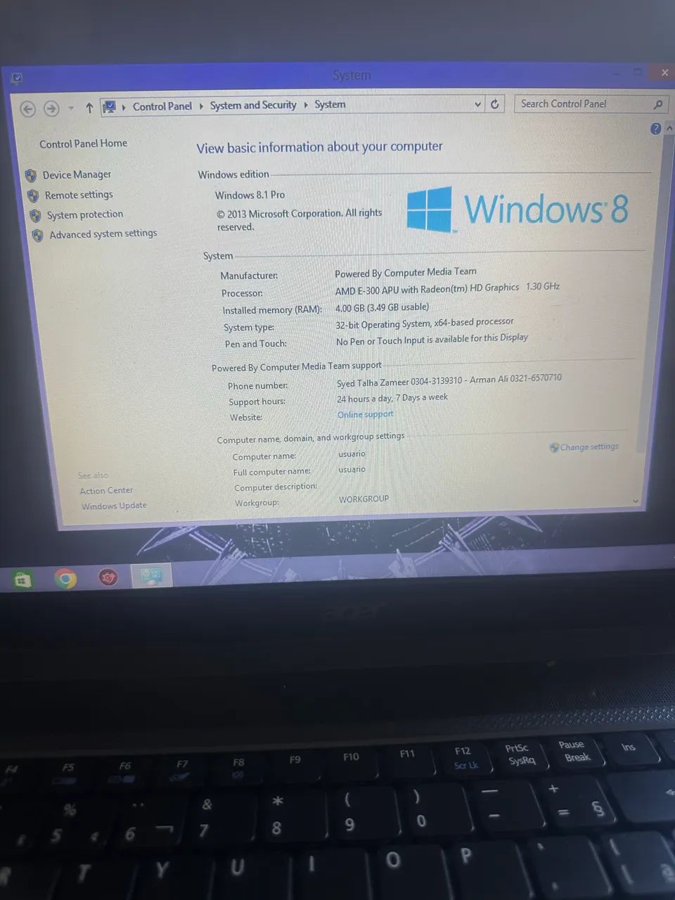 Notbook Acer 500GB HD 4GB RAM  - Foto 2