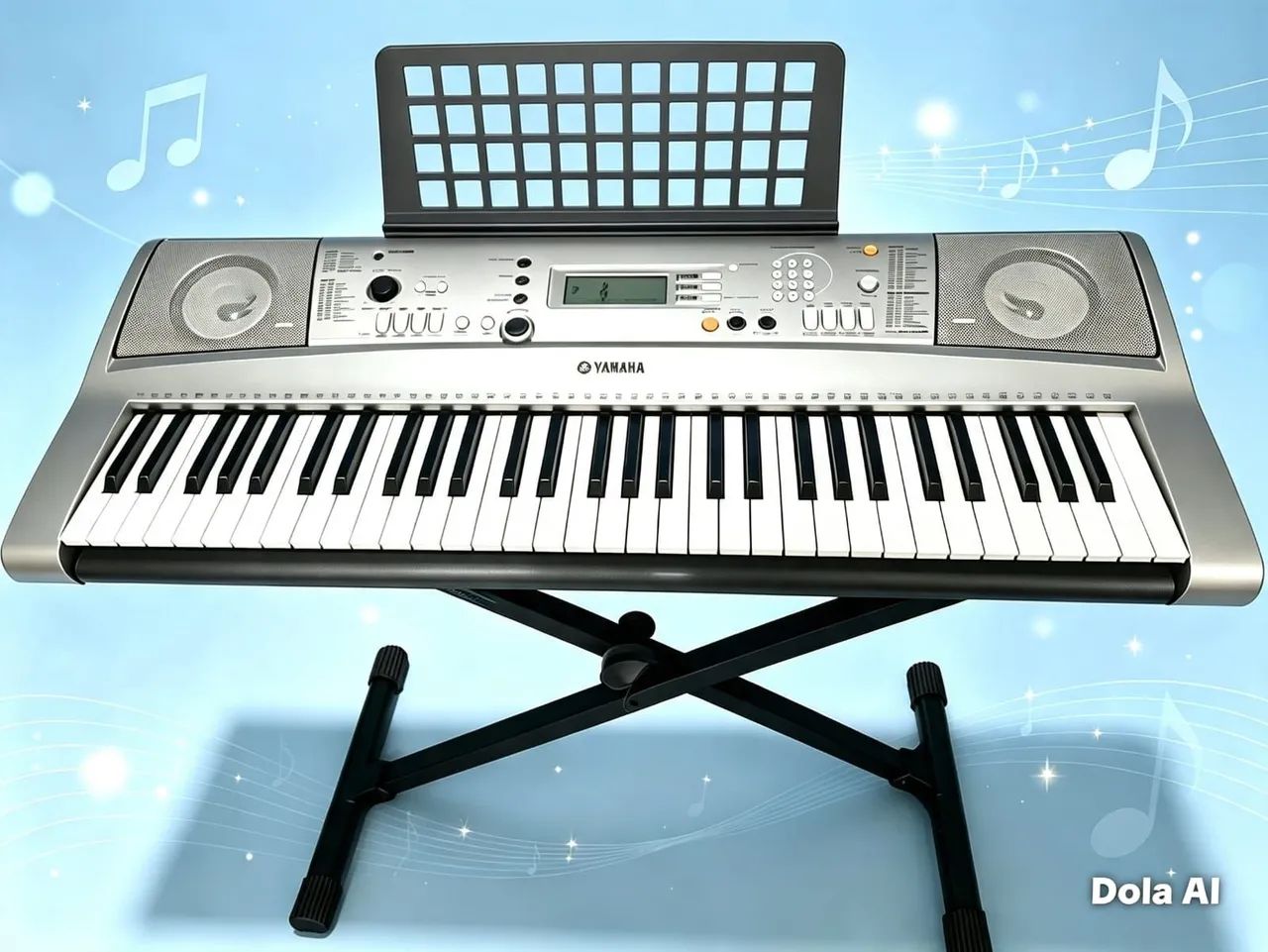 Teclado e suporte