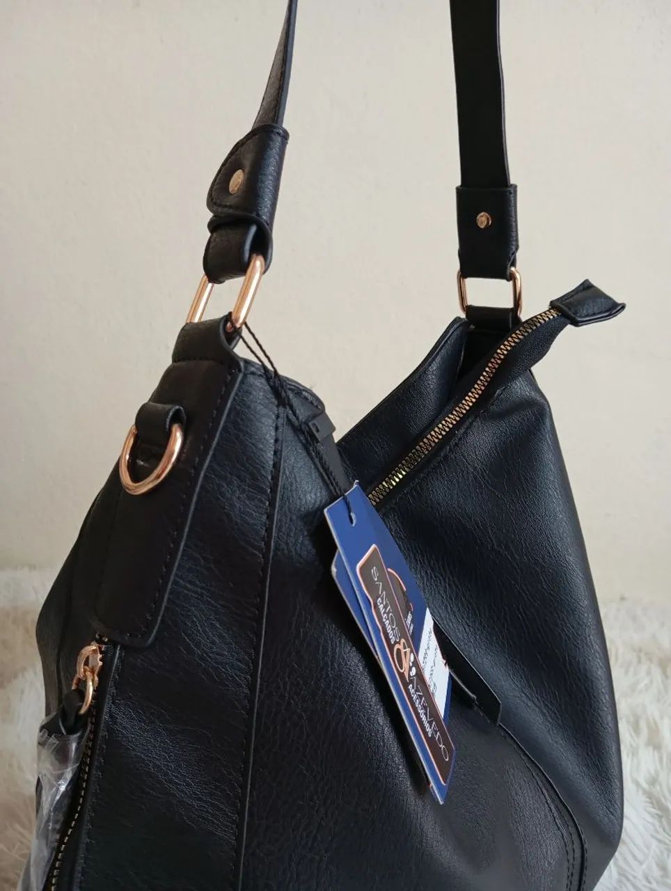Bolsa Grande Preta com 08 Divisorias Luxo   - Foto 5