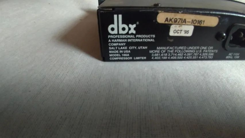 comprenssor dbx 166a  - Foto 5