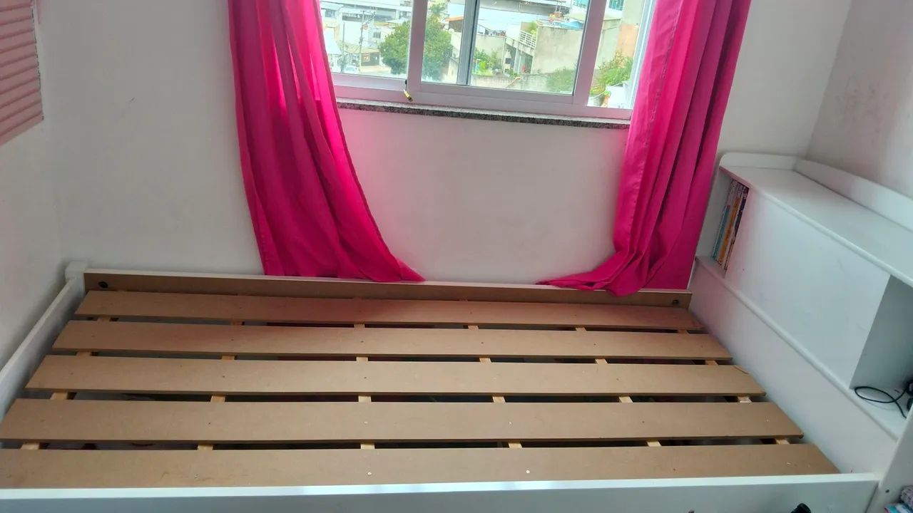 Cama solteiro com bau pequeno  - Foto 2