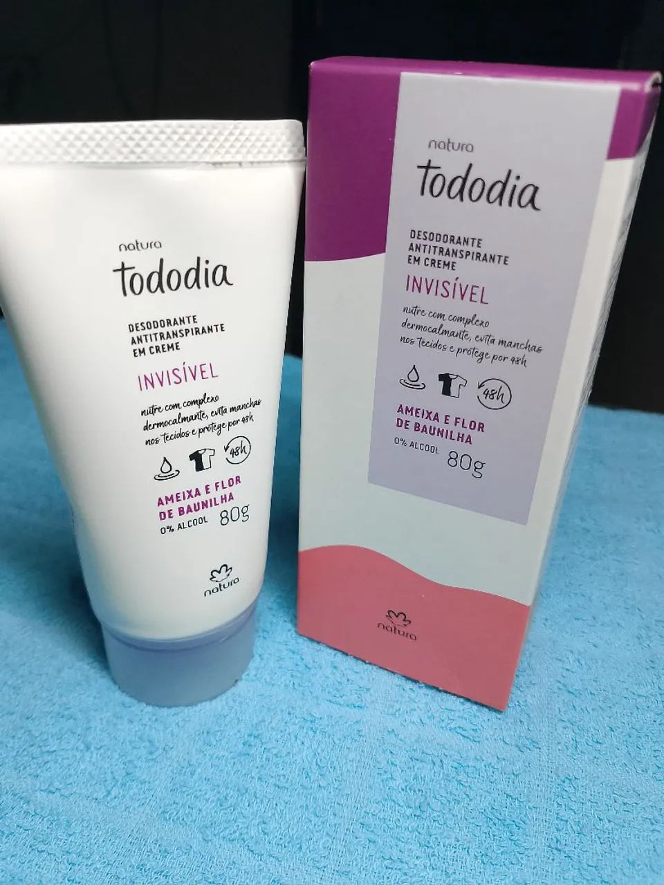Creme desodorante ameixa e flor de baunilha
