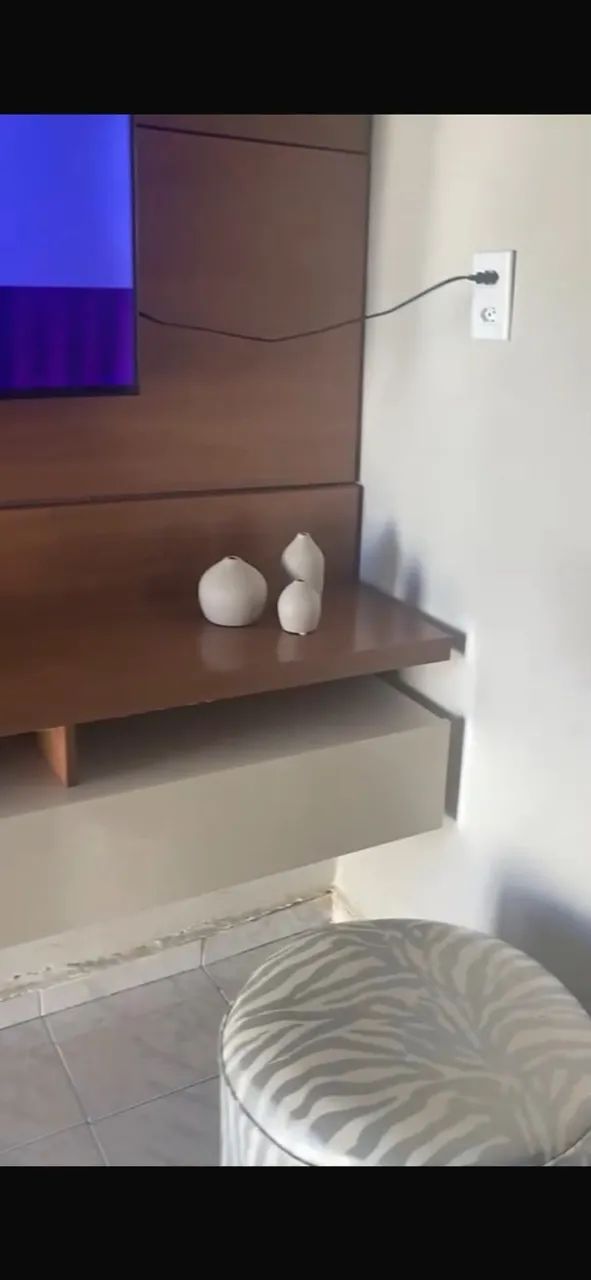 Painel de TV com Rack e Prateleira - Foto 4