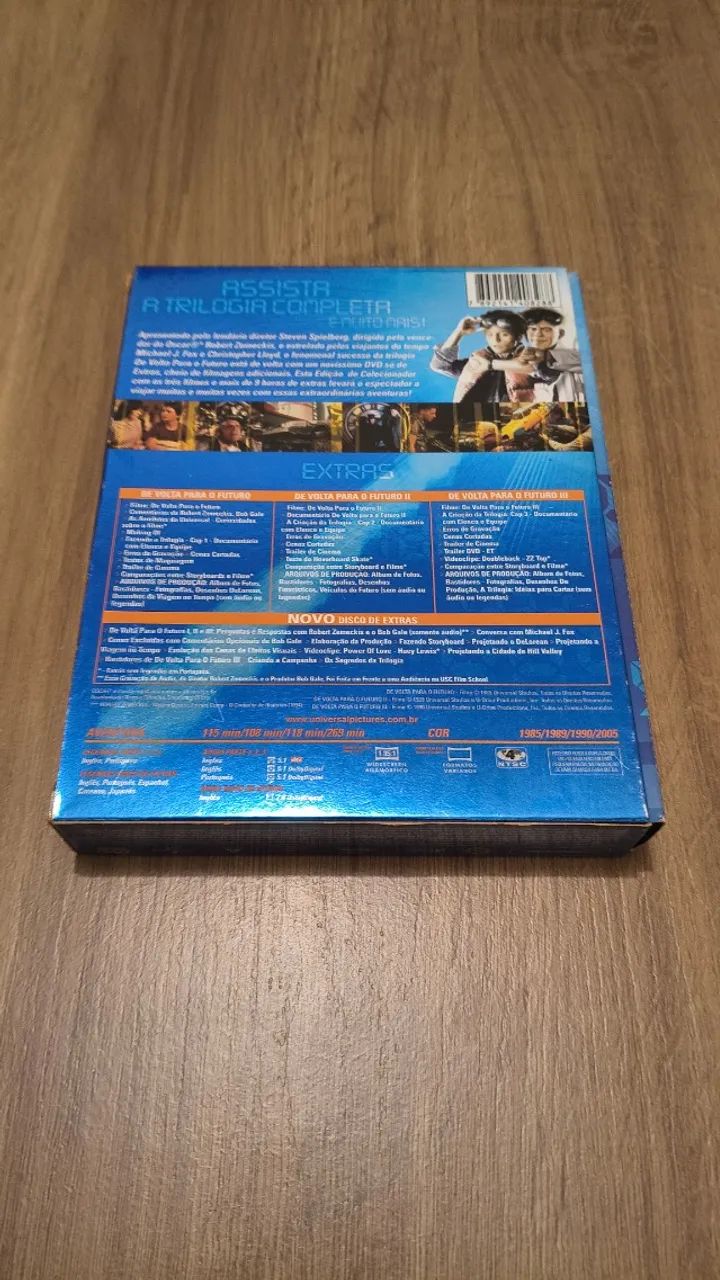 Box DVD - De volta para o Futuro - DVD, Blu-Ray e Vídeo Cassete