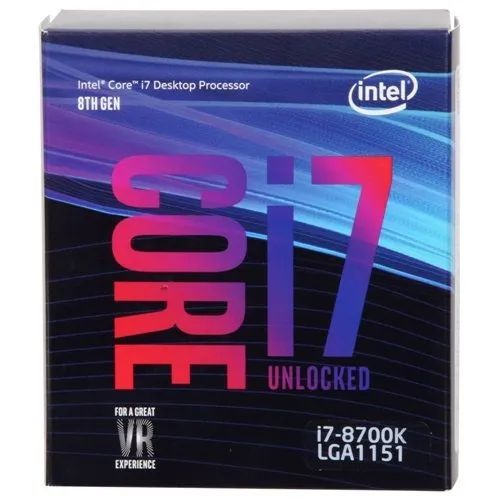 Processador Intel Core i7-8700K desbloqueado LGA1151
