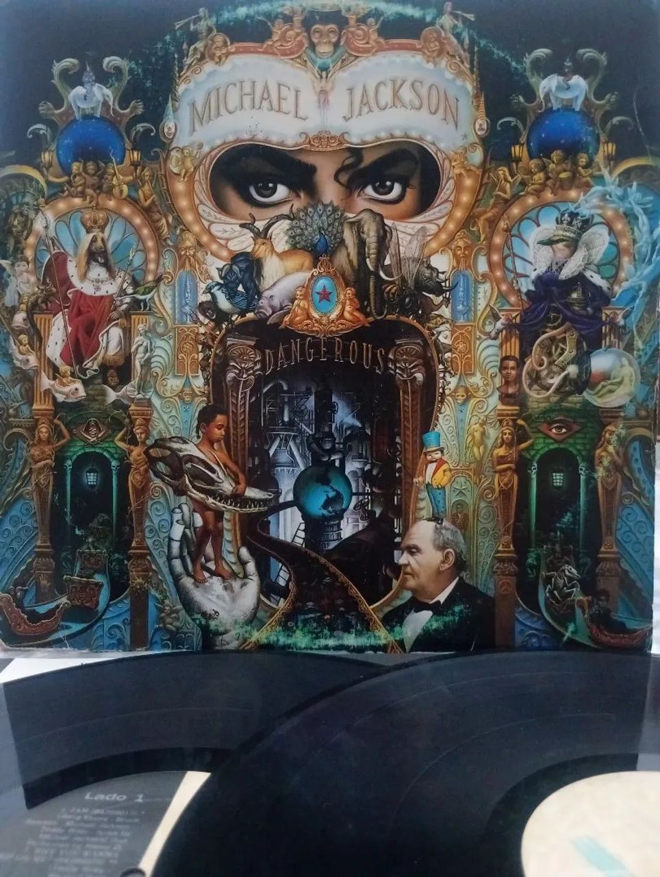 DISCO DE VINIL, MICHAEL JACKSON" DANGEROUS"  1991 ,