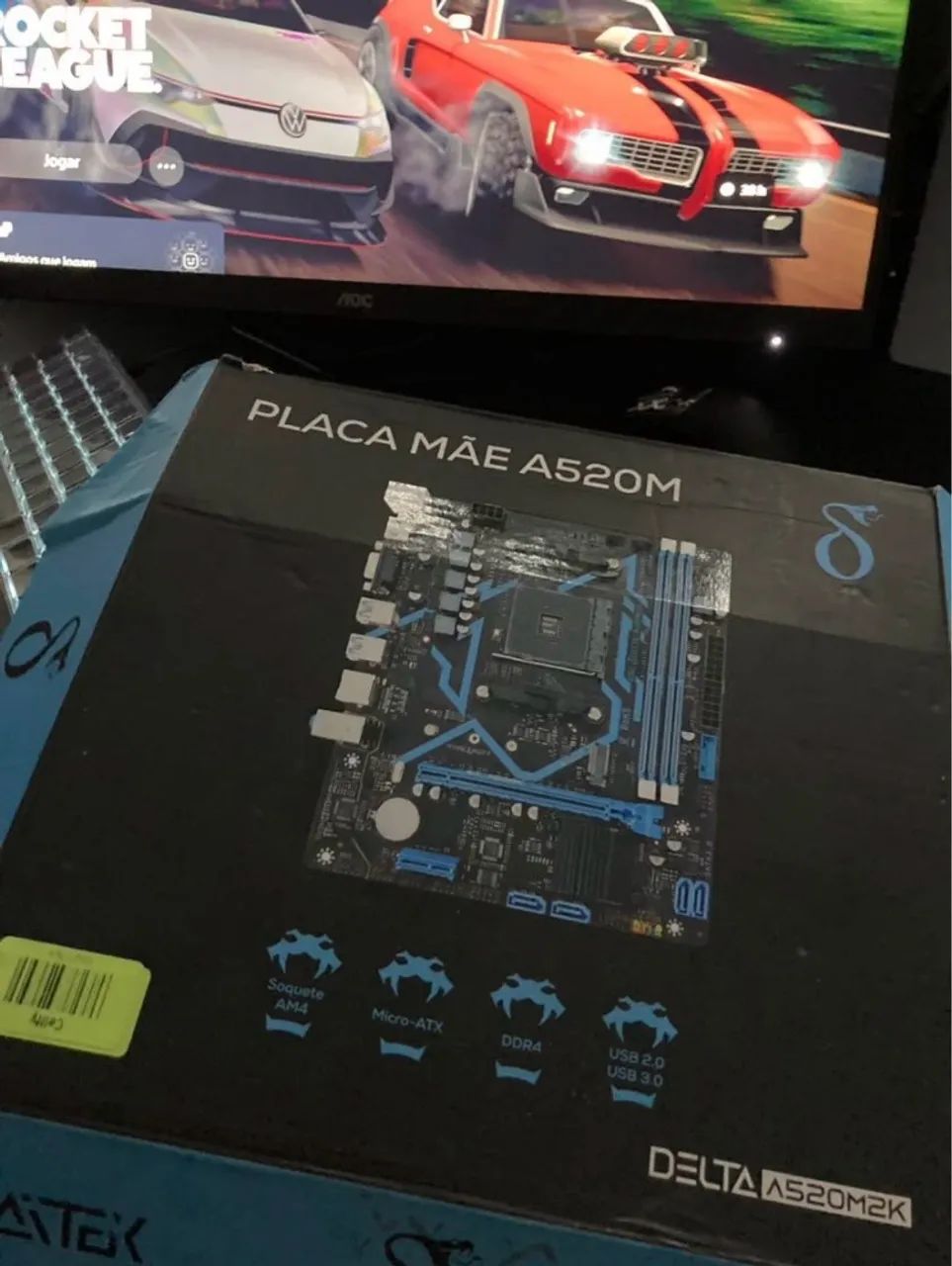 ? PLACA-MÃE AITEK DELTA A520M2K AM4 DDR4 - Foto 5
