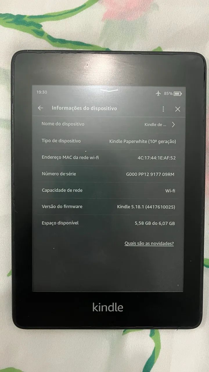 Kindle Paperwhite 10° geração 