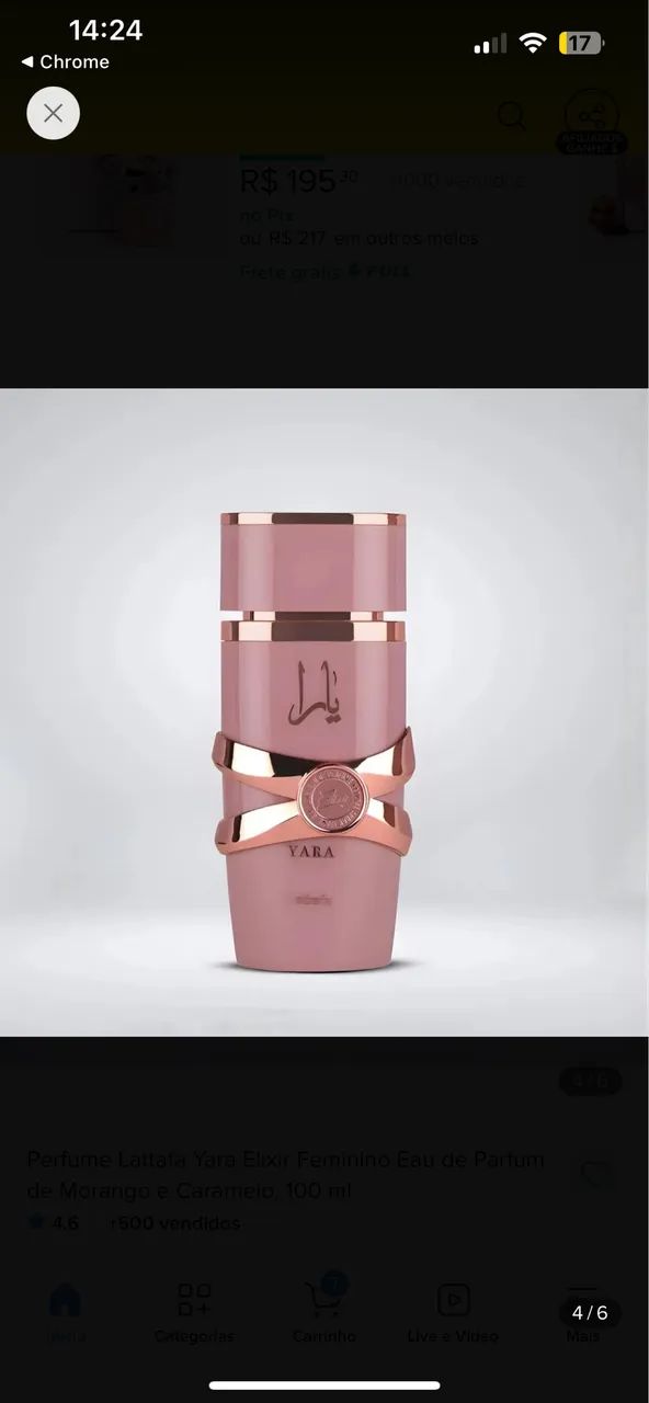 Perfume Yara elixir 