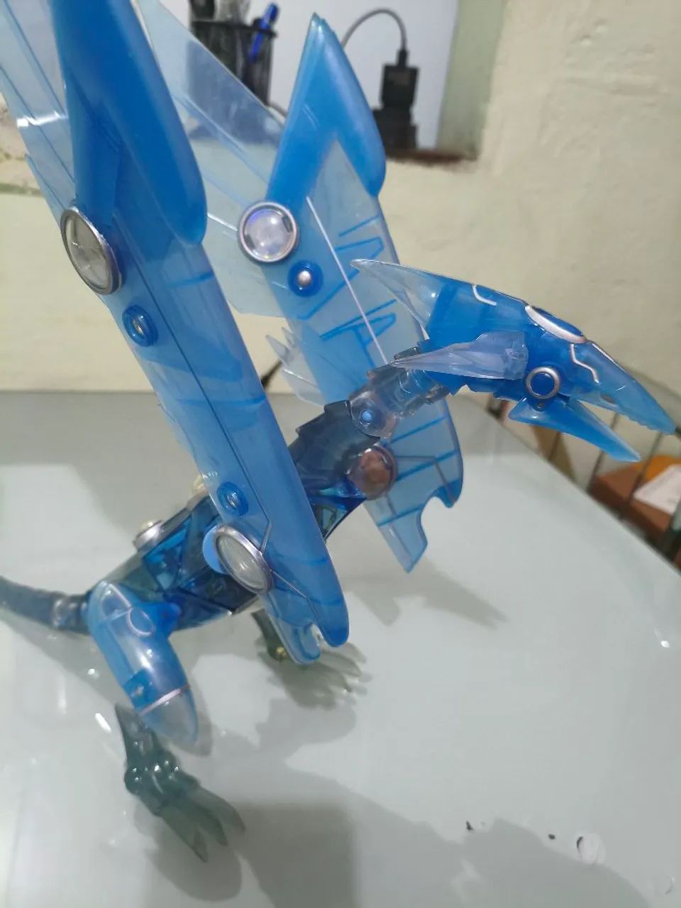 Yu-Gi-Oh Boneco Blue-Eyes Shinning Dragon Mattel - Foto 2
