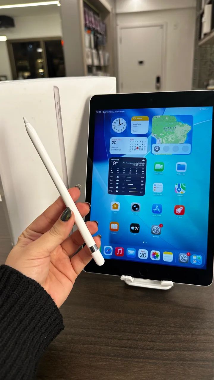 iPad 9Th 64gb Wi-Fi + Apple Pencil 1th Seminovos/ Loja Física