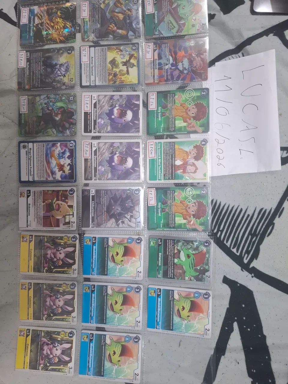 Lote Cartas Digimon  - Foto 3