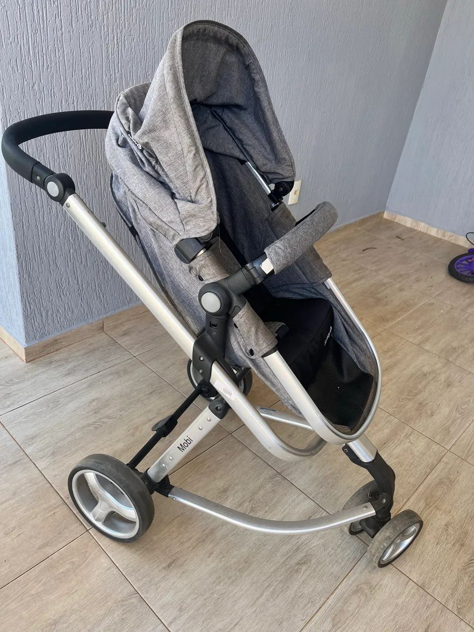 Carrinho de bebê tipo Moisés + bebê conforto  - Foto 3