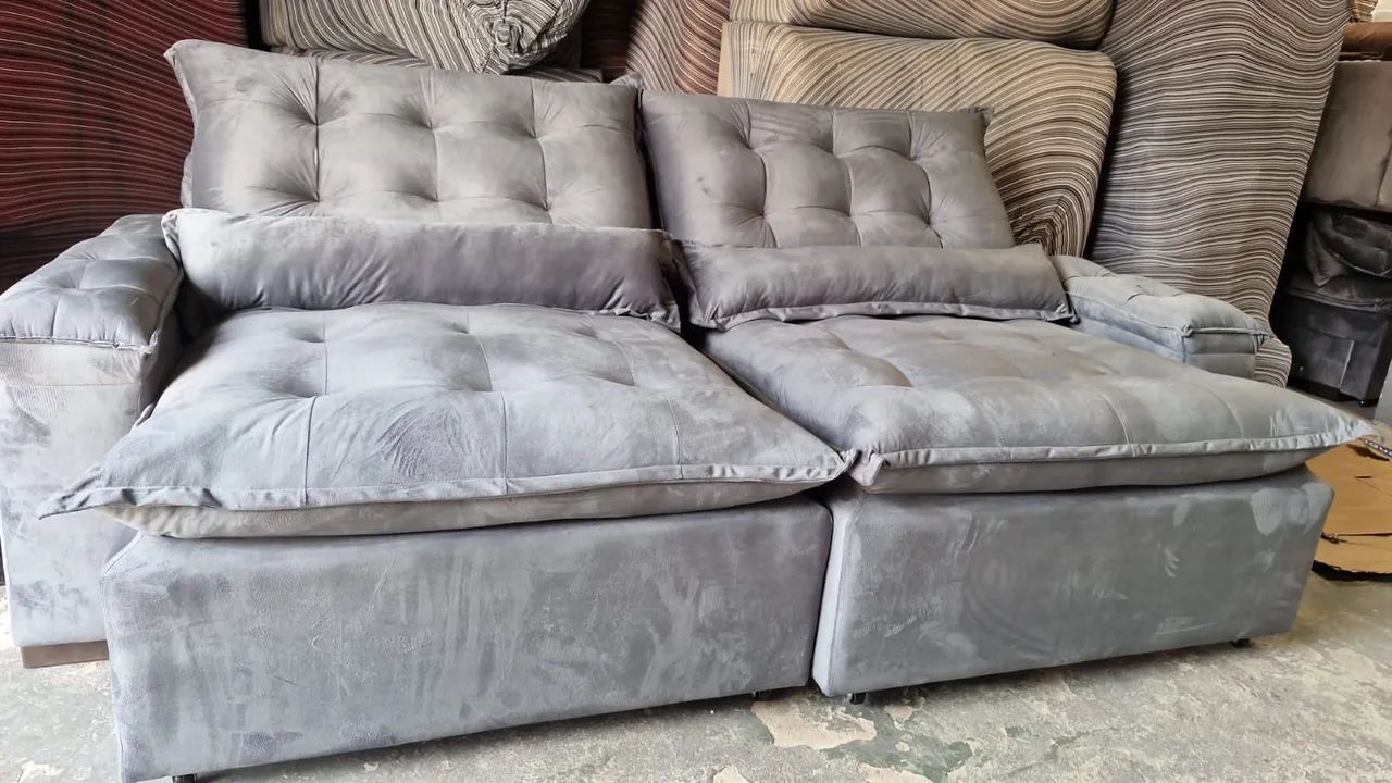 SOFÁ RETRÁTIL LUXO A PRONTA ENTREGA?!?+!+!!+! - Foto 2