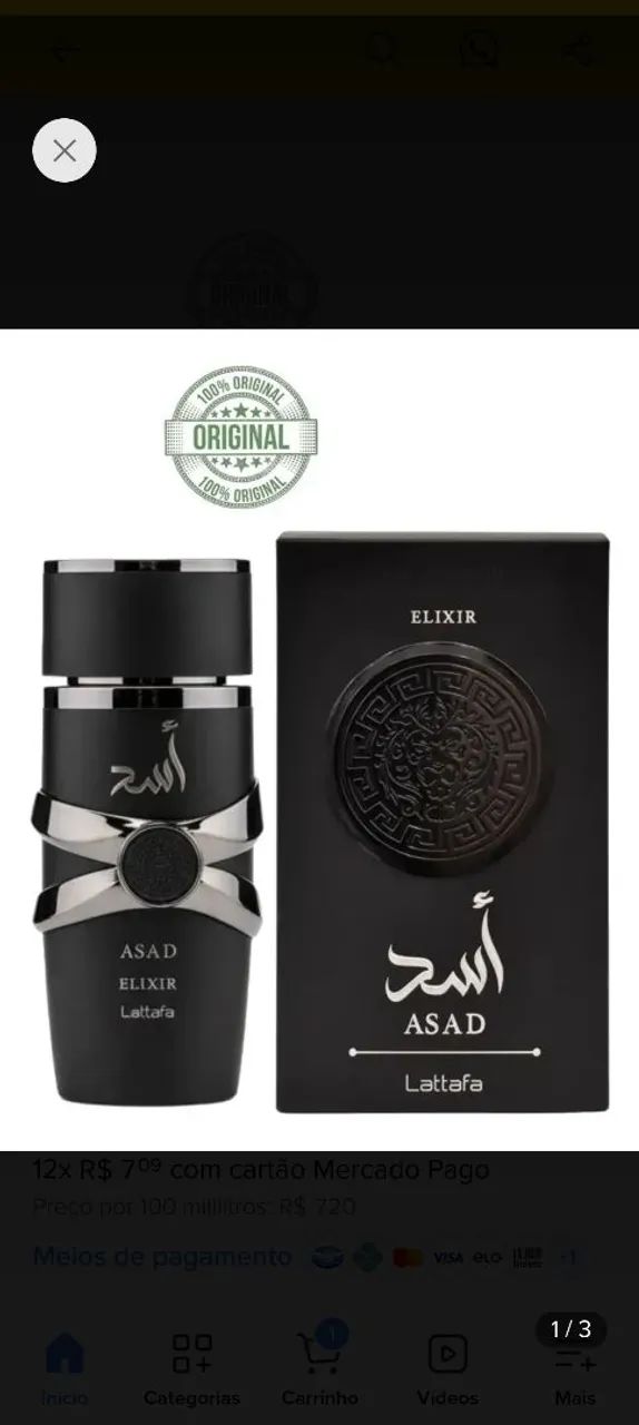 Perfume Lattafa Asad