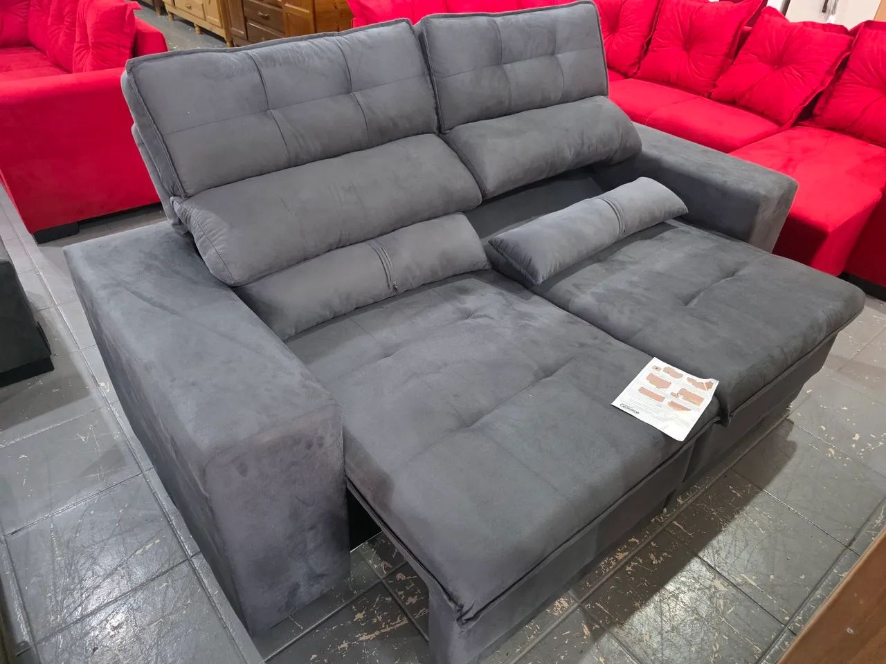 Sofa retrátil reclináveis novo  - Foto 4