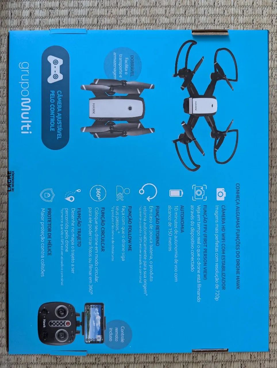 drone hawk gps multilaser - Foto 3