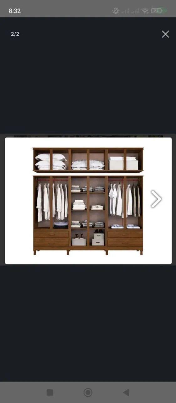 Guarda roupa novo em madeira  - Foto 2