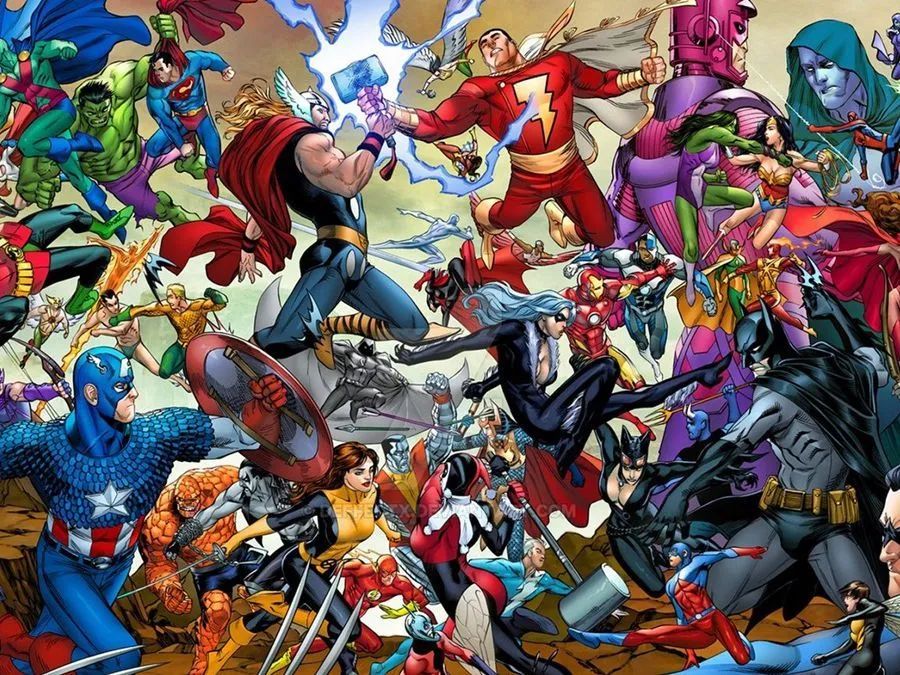 Minifiguras Marvel e DC