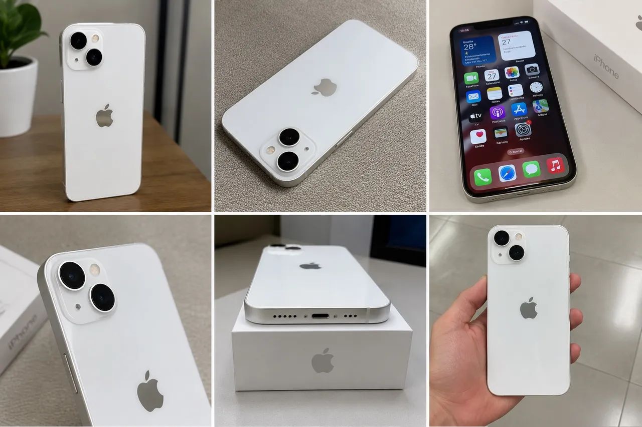 iPhone 13 branco - Em estado de novo - Foto 2