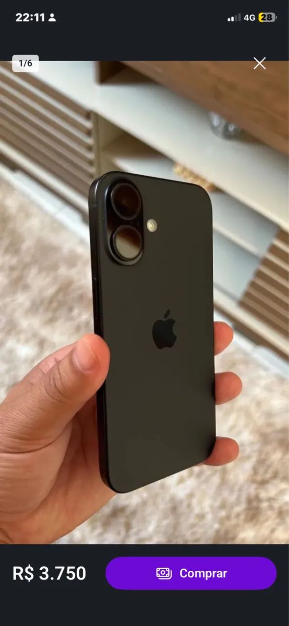 iPhone 16 128GB todo original 