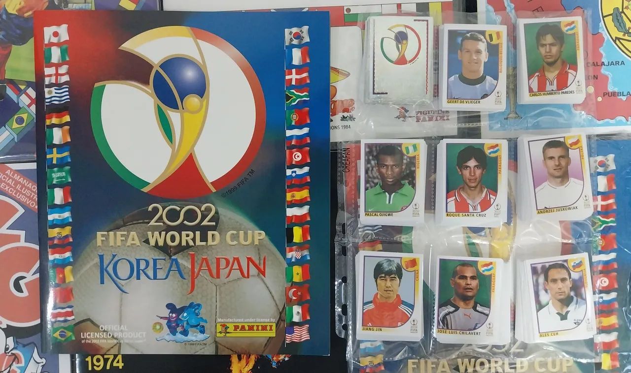 2 Álbuns da Copa do Mundo (1998 e 2002) - Vazios e Set para colar