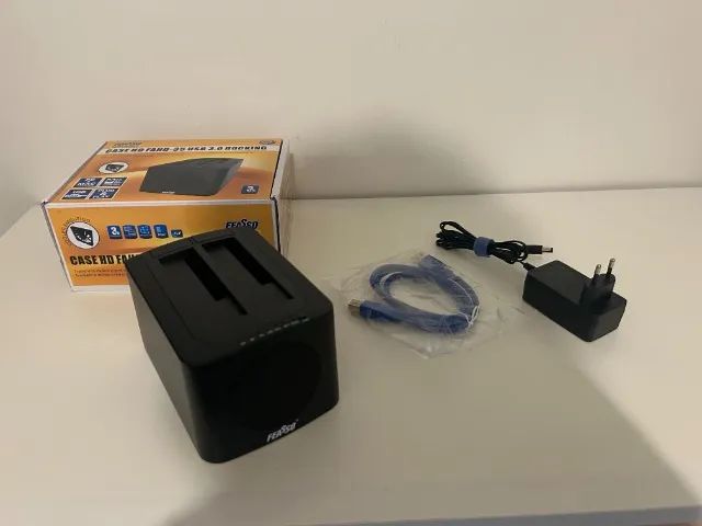Doca USB 3.0 - 2.5 e 3.5 - Duplo - USB 3.0 - Com função Clone