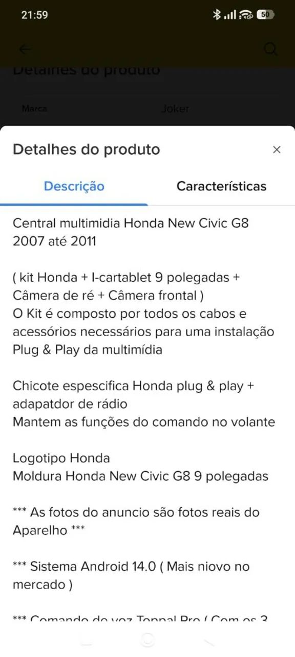 Multimídia 9 polegadas - 2gb por 64gb - para qlqr veículo  - Foto 5