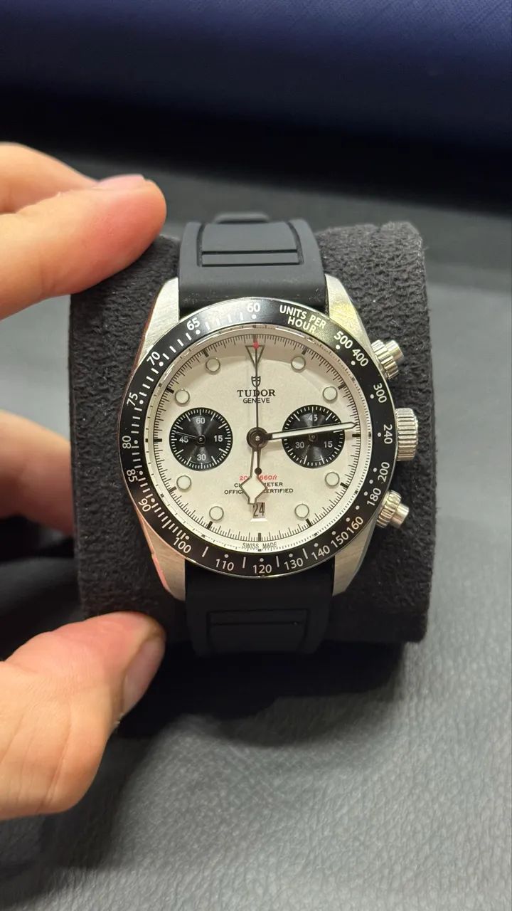 Tudor Black Bay Chrono Panda - Pulseira em Borracha - Foto 3
