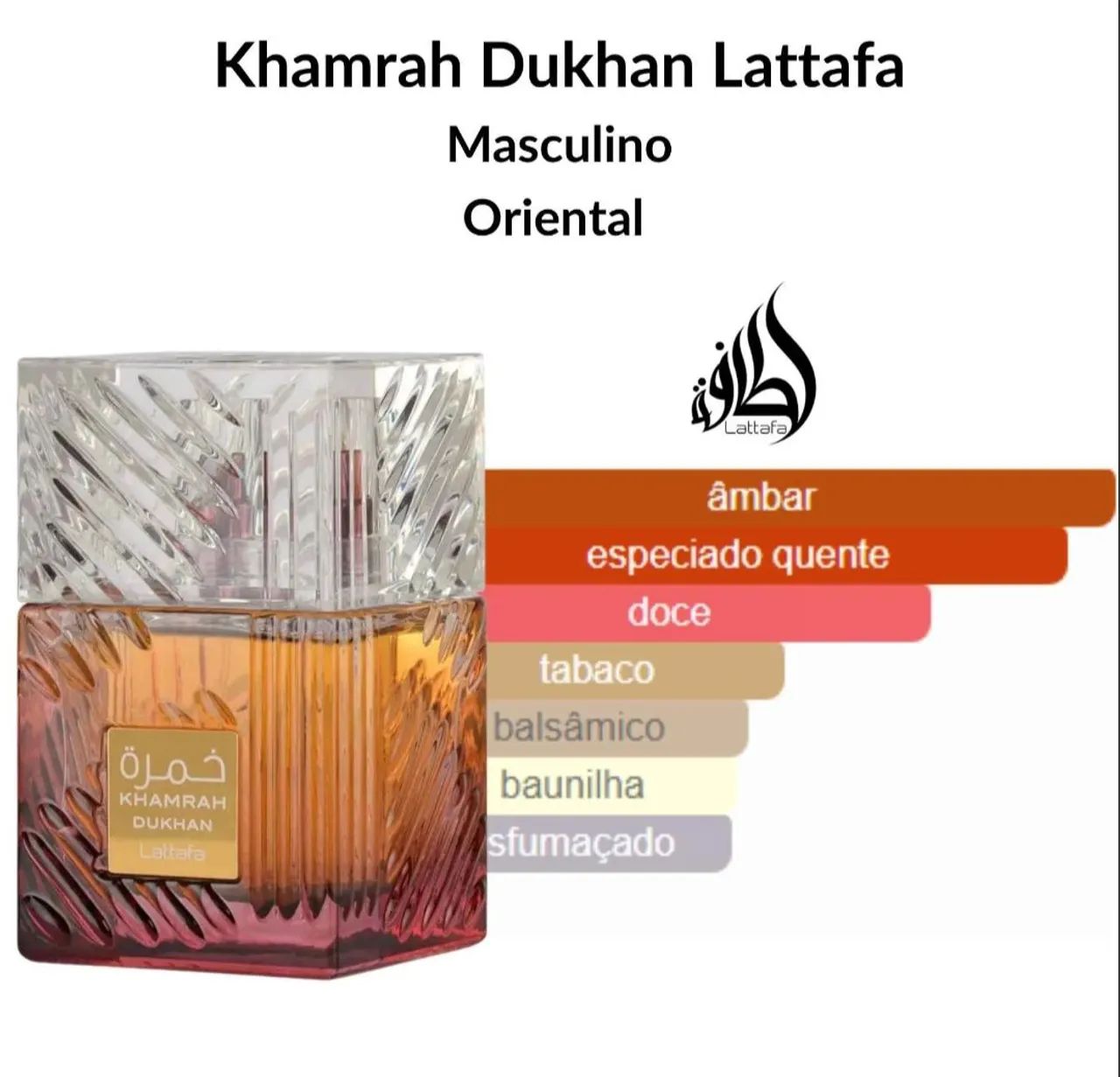 perfume Lattafa Khamrah Dukhan Eau de Parfum.  - Foto 2