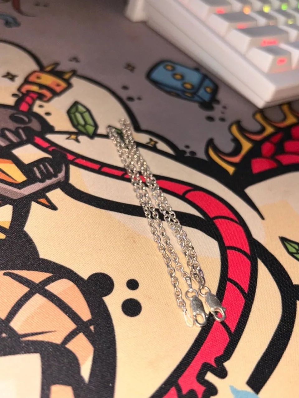 Pulseira de prata Unisex - Foto 4