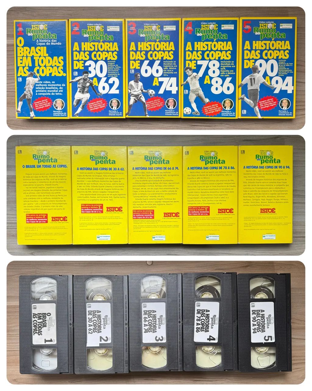 COLEÇÃO VHS ORIGINAL - HISTÓRIA DAS COPAS DO MUNDO - Foto 2