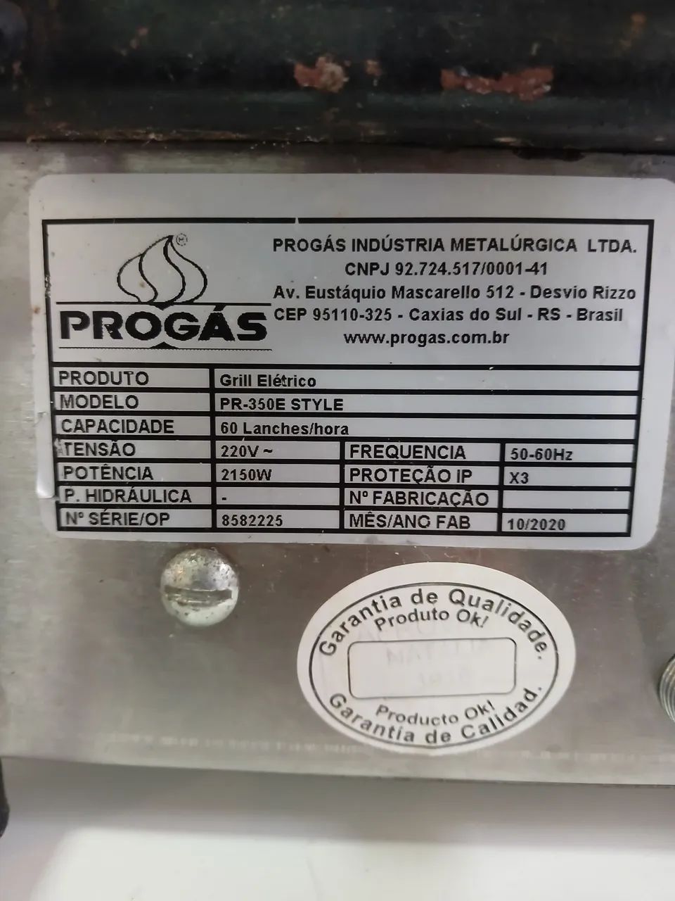 Chapa Profissional Elétrica Progas - Foto 2