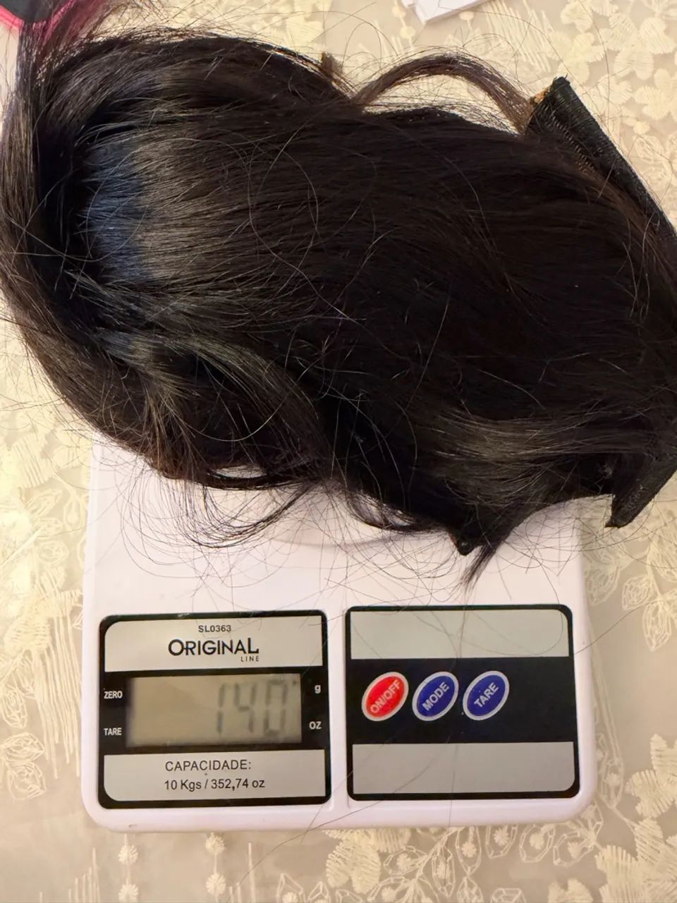 Cabelo Humano Castanho Escuro