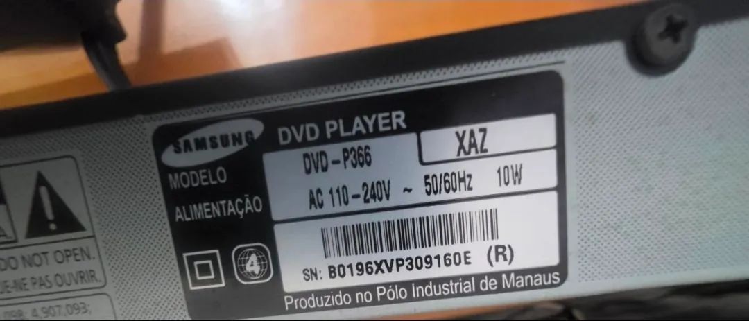 DVD Player da marca Samsung, modelo DVD-P366 - Foto 2