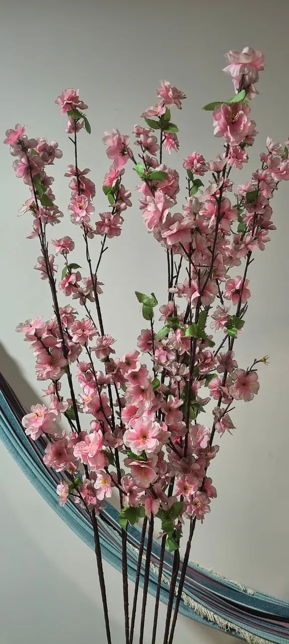 Vaso com plantas, cerejeiras e latania artificial - Foto 4