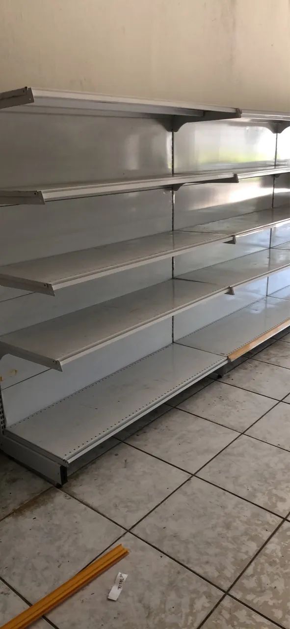 Gôndolas Comerciais de Parede 1.30cm Largura 