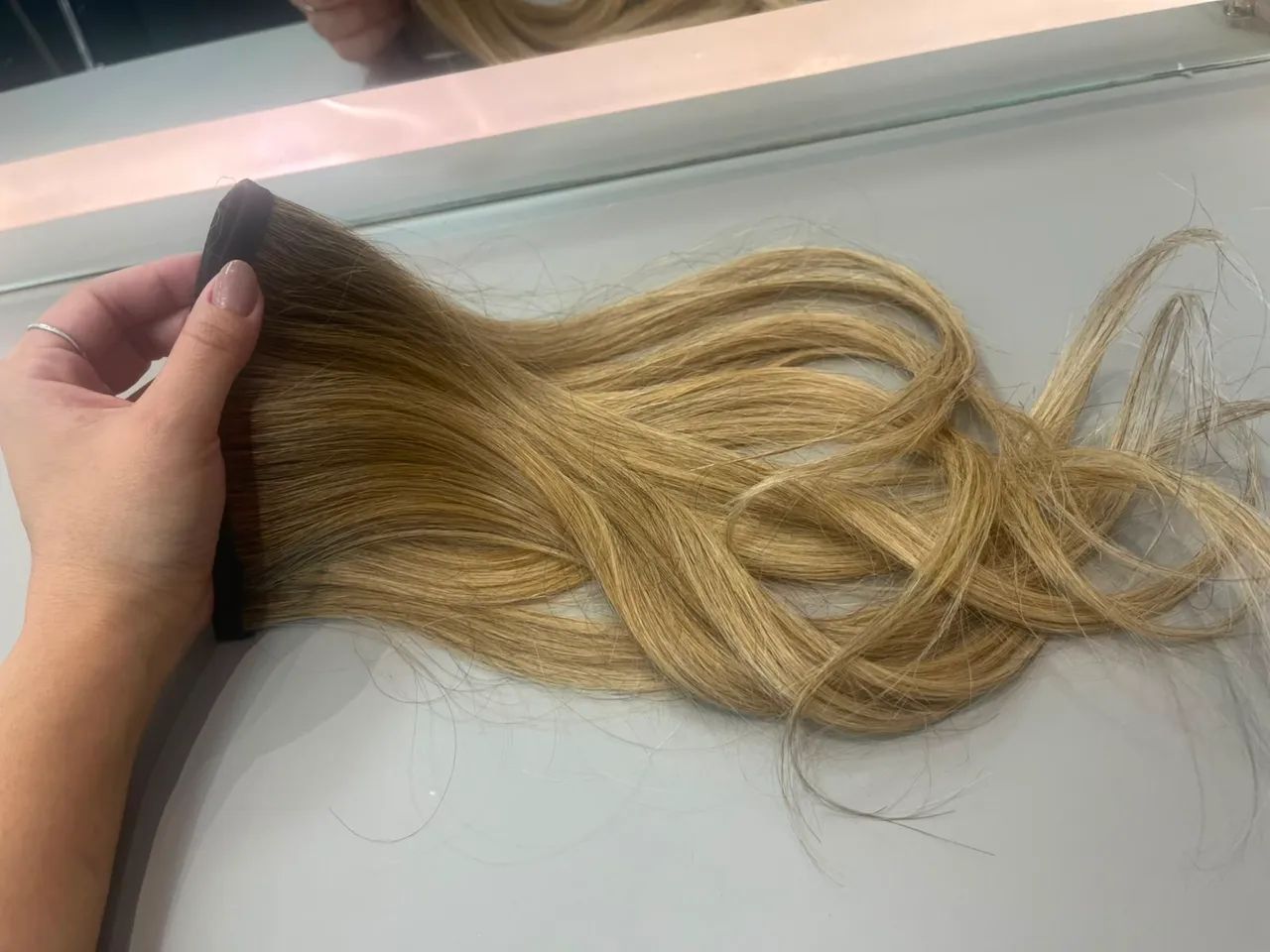 Tela de cabelo brasileiro loiro  - Foto 2
