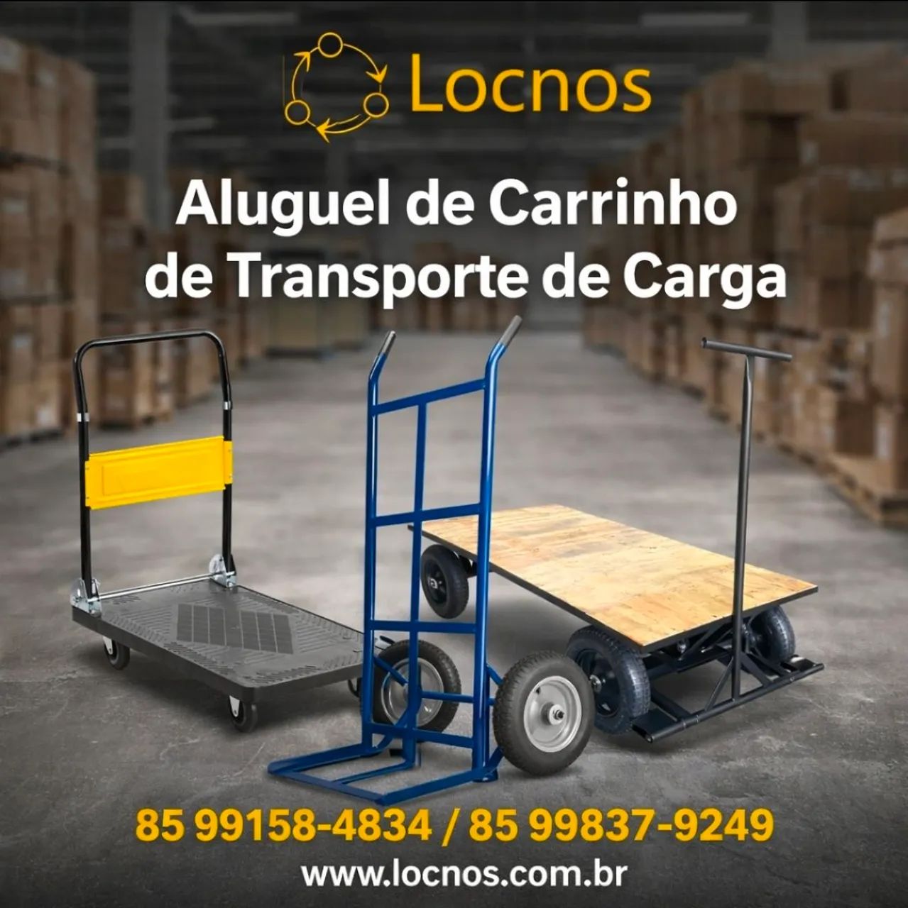 Aluguel de carrinho de transporte de cargas mudanças reforma pequenas obras