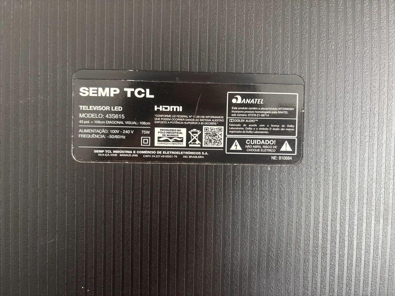 Tv smart TCL Android 43 polegadas com defeito na tela - Foto 2