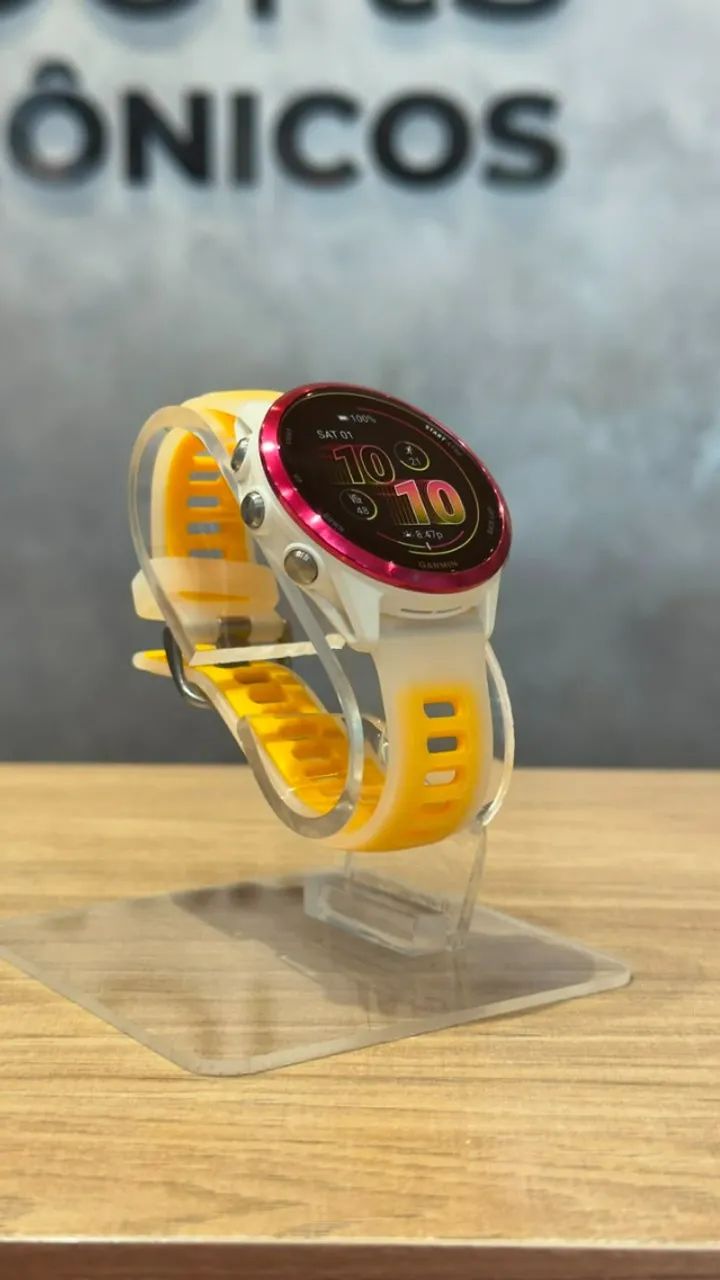 Garmin Forerunner 570 42mm Raspberry  - Lacrado! - Foto 3