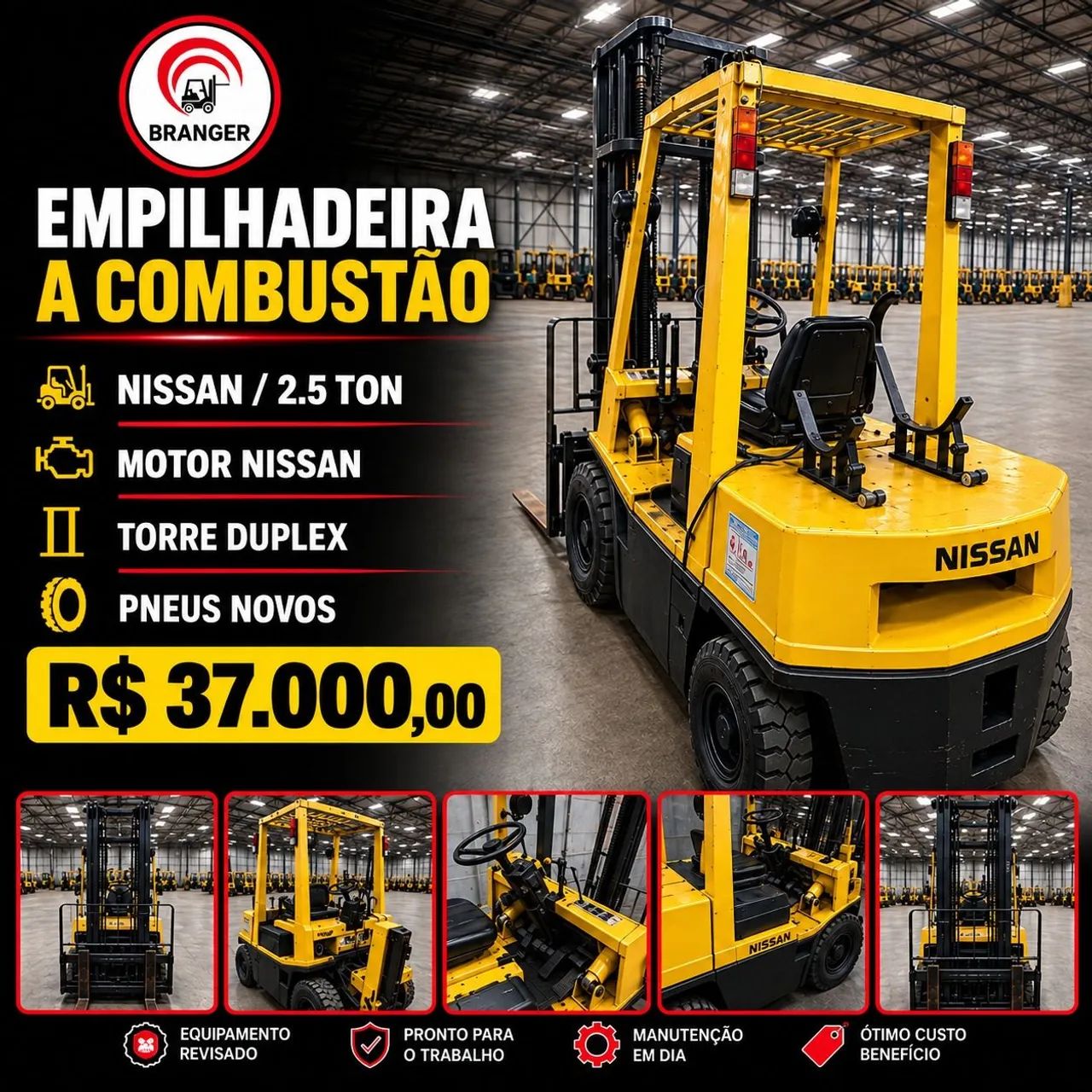 Empilhadeira  a combustão 