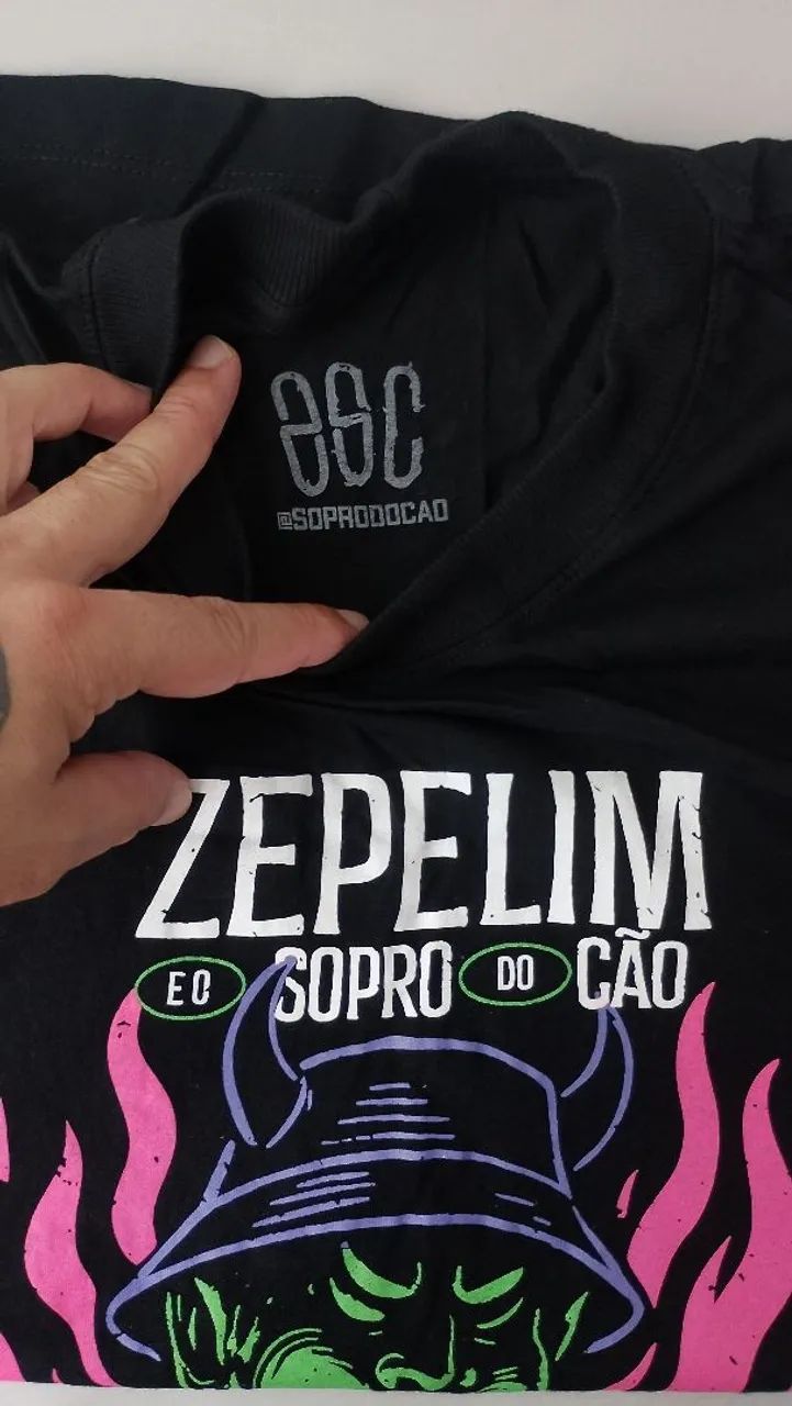 Camisa Rock Zepelim e o sopro do cão  - Foto 2
