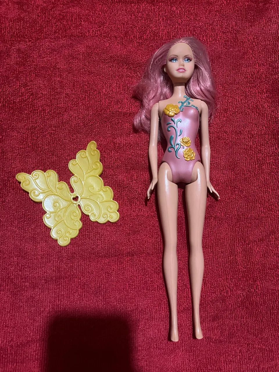 barbie fada rosa